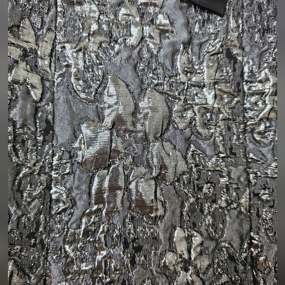 Maeve x Anthropologie Bow-Front Floral Jacquard Romper, Black Pattern, Size 16 - Picture 8 of 16